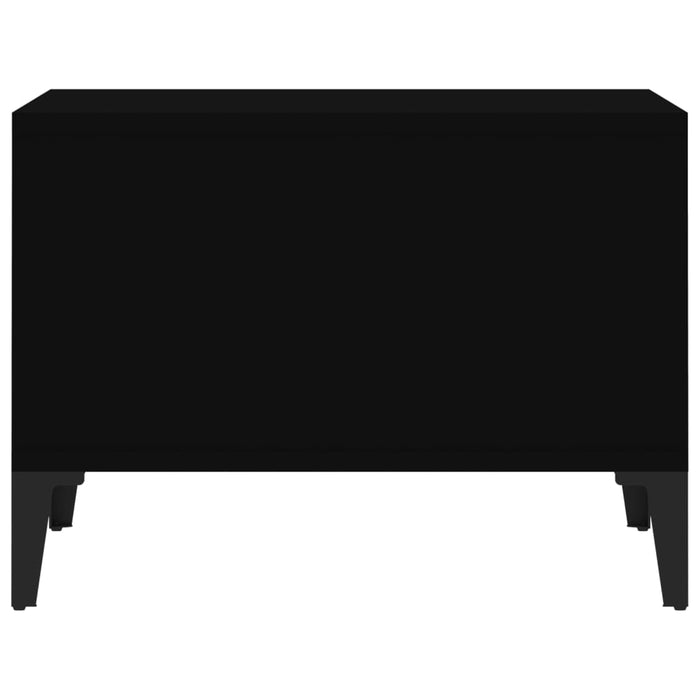 Salontafel 60x50x36,5 cm bewerkt hout zwart