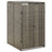 Containerberging enkel 70x80x117 cm poly rattan grijs