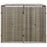 Containerberging dubbel 140x80x117 cm poly rattan grijs