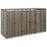 Containerberging driedubbel 207x80x117 cm poly rattan grijs