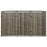 Containerberging driedubbel 207x80x117 cm poly rattan grijs