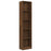 Boekenkast 40x24x175 cm bewerkt hout bruineikenkleurig