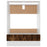 Ovenkast 60x46x81,5 cm bewerkt hout gerookt eikenkleurig