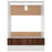 Ovenkast 60x46x81,5 cm bewerkt hout bruineikenkleurig