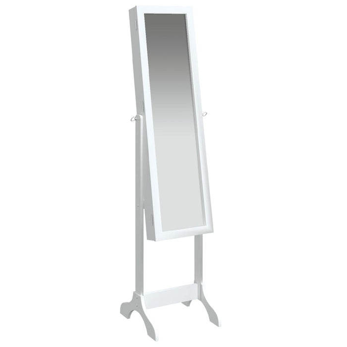 Spiegel vrijstaand 34x37x146 cm wit