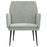 Fauteuil 62x79x79 cm fluweel lichtgrijs