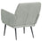 Fauteuil 62x79x79 cm fluweel lichtgrijs