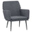 Fauteuil 62x79x79 cm fluweel donkergrijs