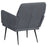 Fauteuil 62x79x79 cm fluweel donkergrijs