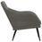 Fauteuil 63x76x80 cm fluweel donkergrijs