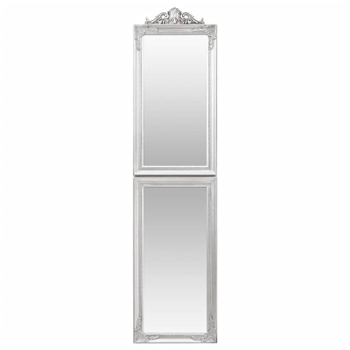 Spiegel vrijstaand 50x200 cm zilverkleurig