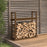 Haardhoutrek 110x35x108,5 cm massief grenenhout honingbruin