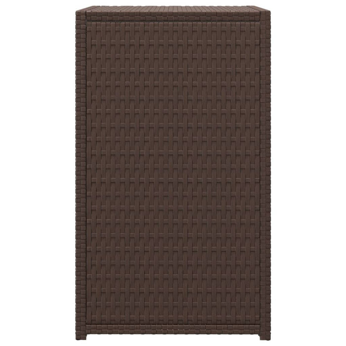 Bijzettafel C-vormig 40x35x60 cm poly rattan bruin