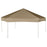 Partytent met wanden zeshoekig 3,6x3,1 m taupe 220 g/m²