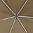 Partytent met wanden zeshoekig 3,6x3,1 m taupe 220 g/m²