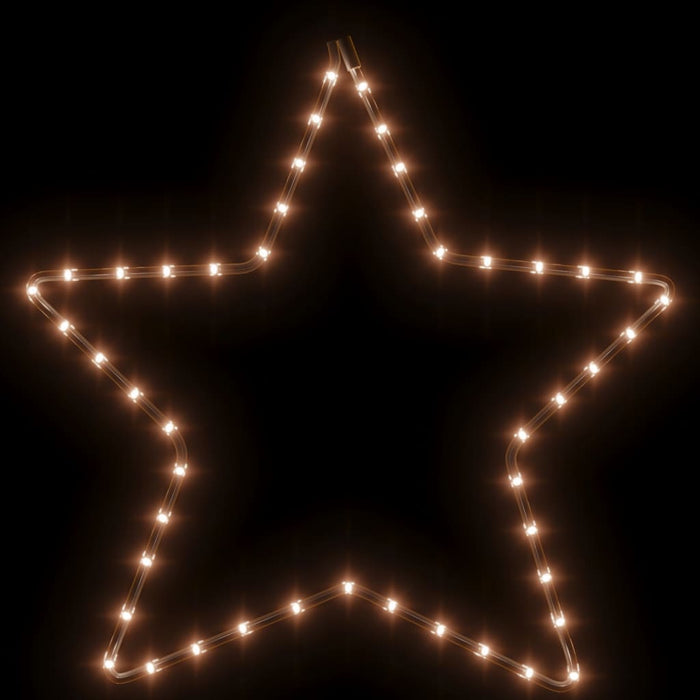 Kerstfiguren sterren met 48 LED's 3 st 56 cm warmwit