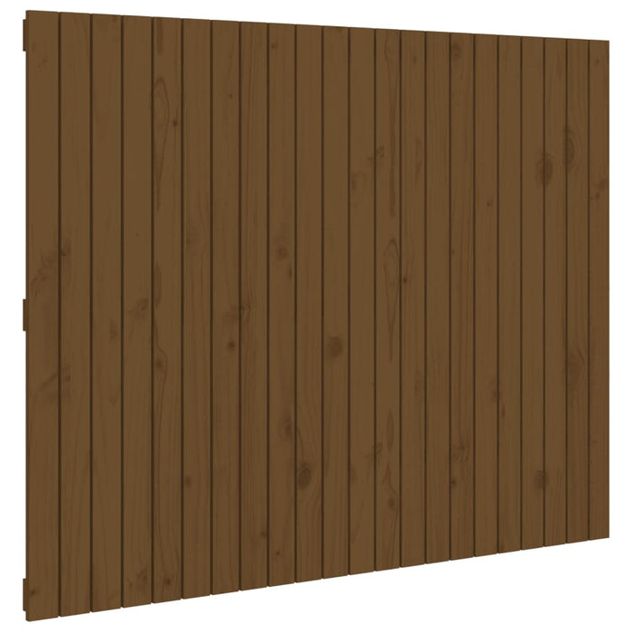 Wandhoofdbord 140x3x110 cm massief grenenhout honingbruin