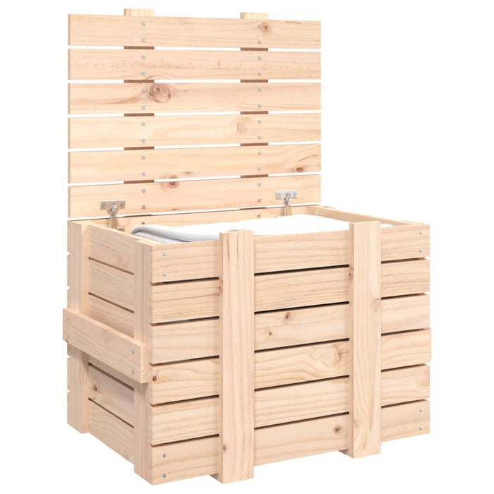 Opbergbox 58x40,5x42 cm massief grenenhout