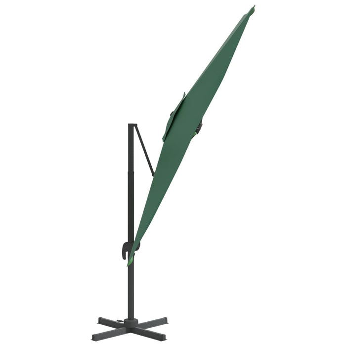 Zweefparasol met aluminium paal 300x300 cm groen