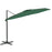 Zweefparasol met aluminium paal 400x300 cm groen