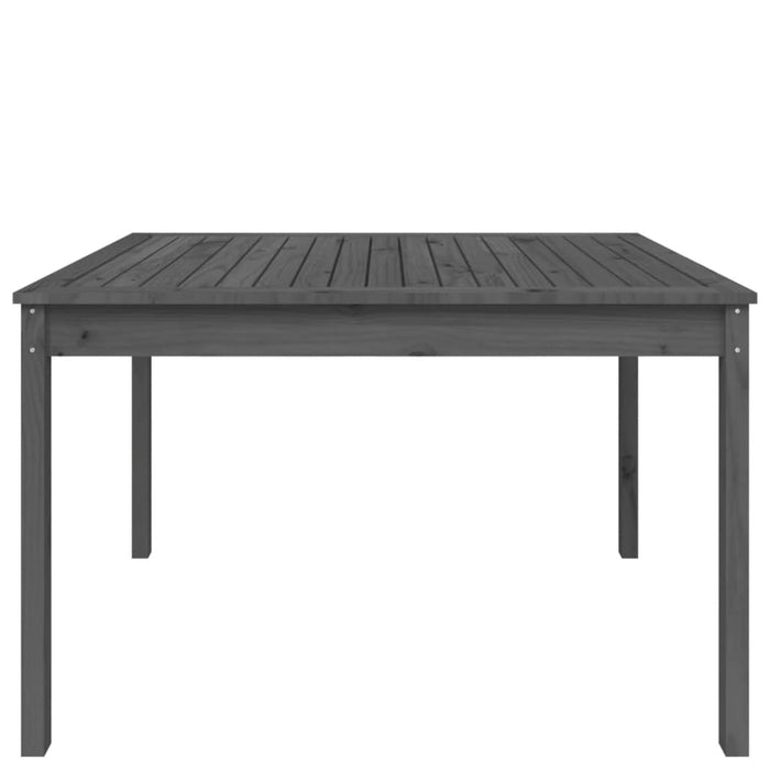 Tuintafel 121x82,5x76 cm massief grenenhout grijs