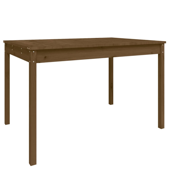 Tuintafel 121x82,5x76 cm massief grenenhout honingbruin