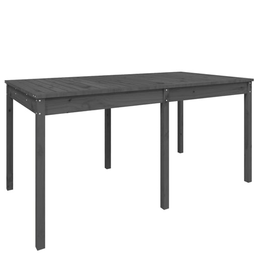 Tuintafel 159,5x82,5x76 cm massief grenenhout grijs