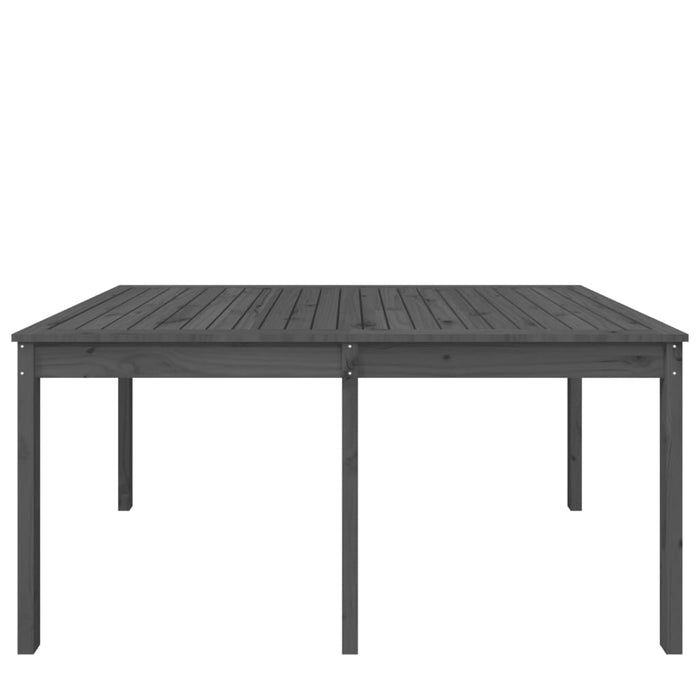 Tuintafel 159,5x82,5x76 cm massief grenenhout grijs