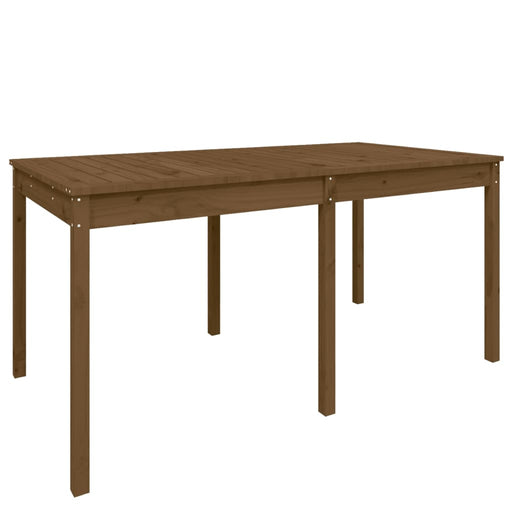 Tuintafel 159,5x82,5x76 cm massief grenenhout honingbruin