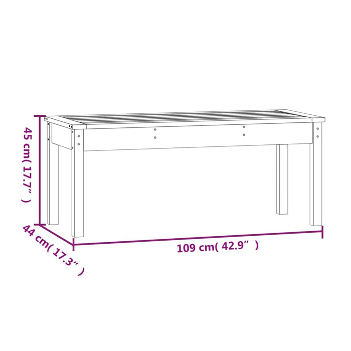 Tuinbank 109x44x45 cm massief douglashout