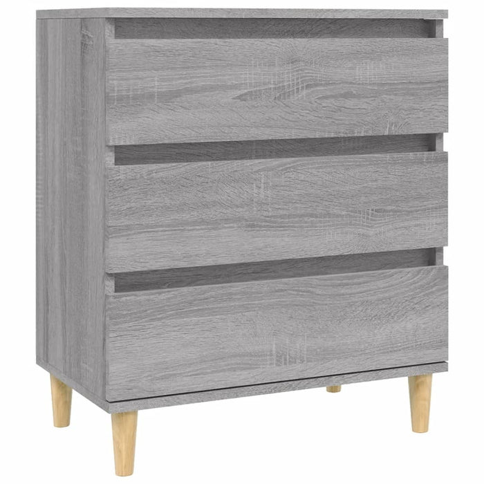 Dressoir 60x30x75 cm bewerkt hout grijs sonoma eikenkleurig