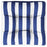 Palletkussen gestreept 60x60x12 cm stof blauw en wit