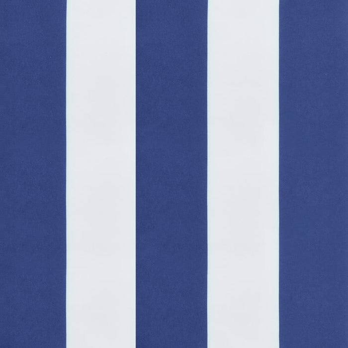Palletkussen gestreept 60x60x12 cm stof blauw en wit