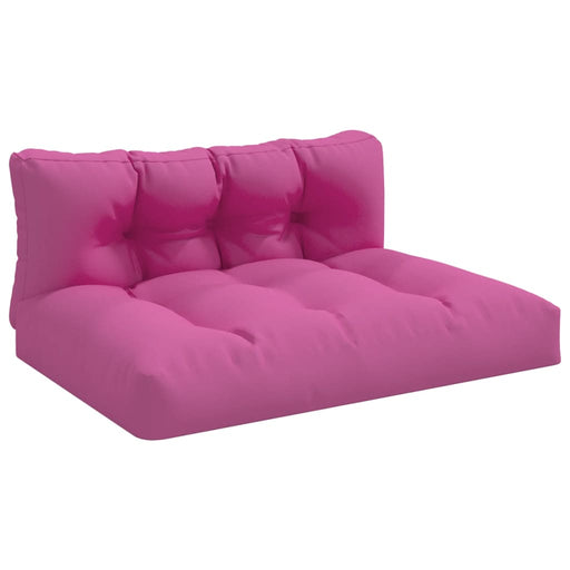 Palletbankkussens 2 st stof roze