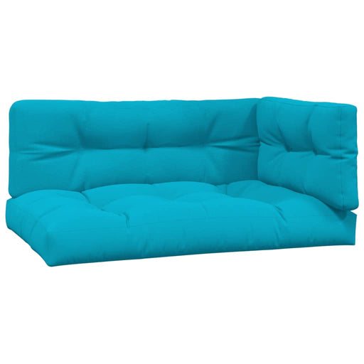 Palletkussens 3 st stof  turquoise