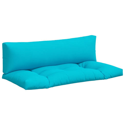 Palletkussens 2 st oxford stof turquoise