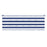 Tuinbankkussen gestreept 150x50x3 cm oxford stof wit en blauw