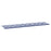 Tuinbankkussen gestreept 200x50x3 cm stof wit en blauw