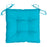 Stoelkussens 4 st 50x50x7 cm stof turquoise