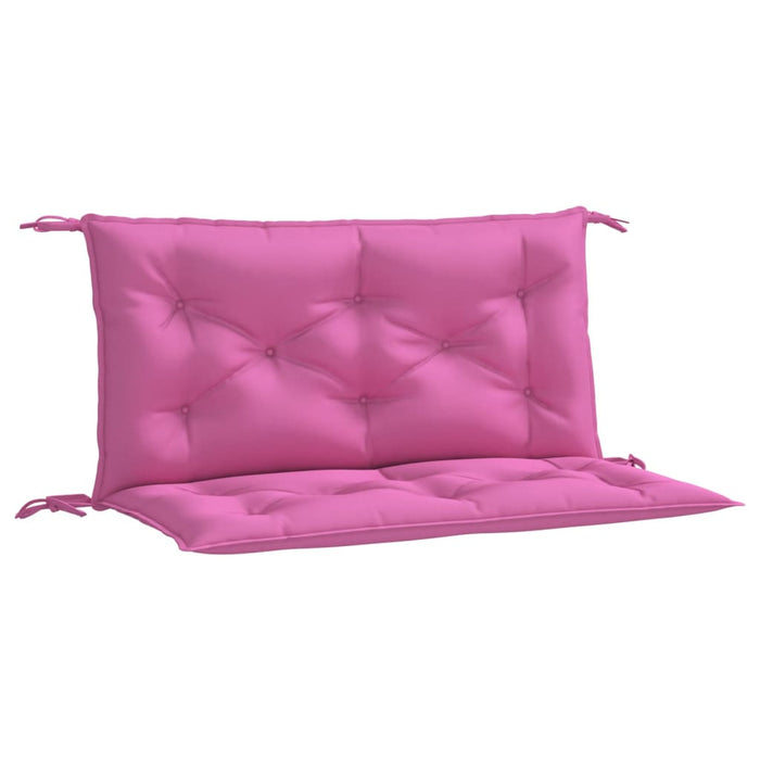Tuinbankkussens 2 st 100x50x7 cm stof roze