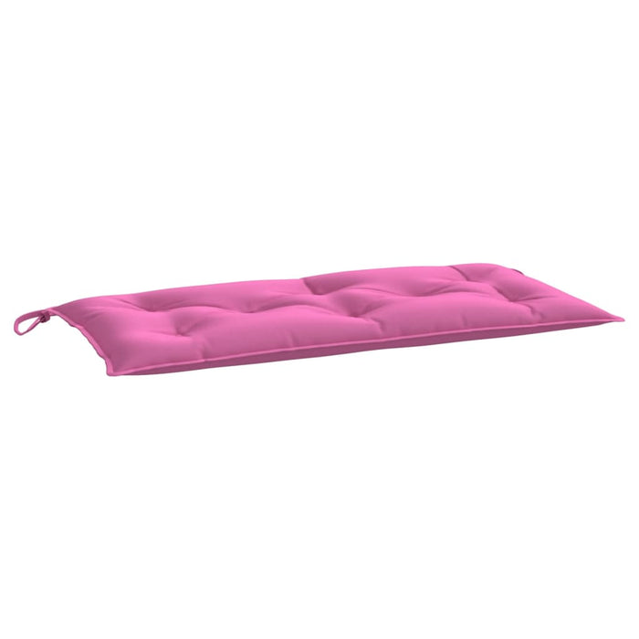 Tuinbankkussens 2 st 100x50x7 cm stof roze