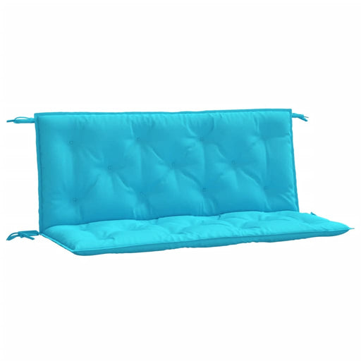 Tuinbankkussens 2 st 120x50x7 cm stof turquoise