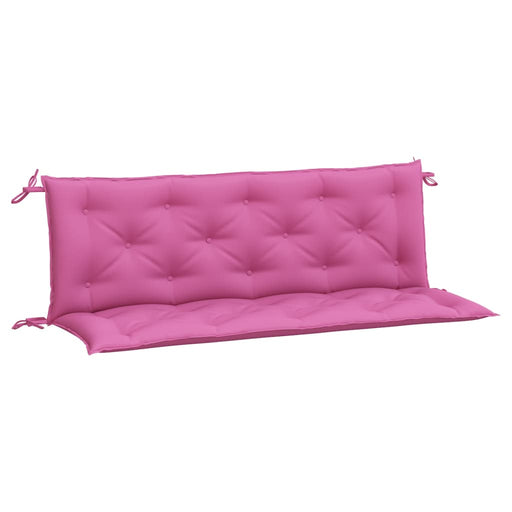 Tuinbankkussens 2 st 150x50x7 cm stof roze