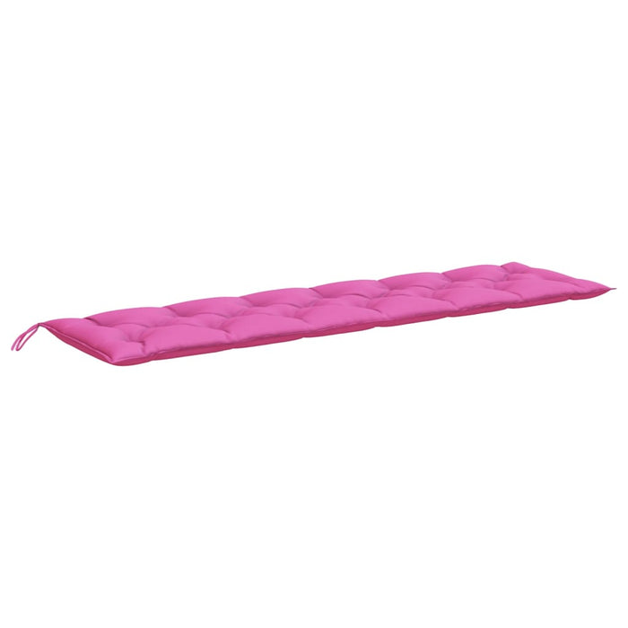 Tuinbankkussens 2 st 200x50x7 cm stof roze