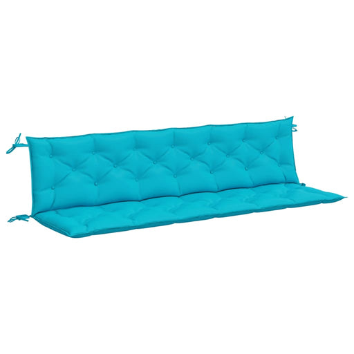 Tuinbankkussens 2 st 200x50x7 cm stof turquoise