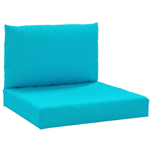 Palletkussens 2 st oxford stof turquoise