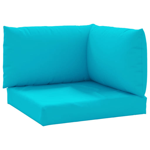 Palletkussens 3 st oxford stof turquoise