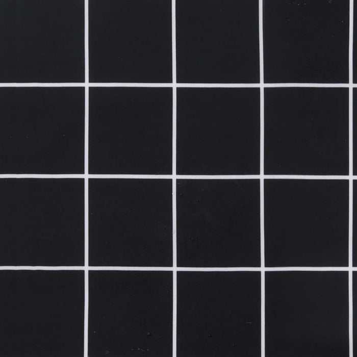 Palletkussen ruitpatroon 60x60x10 cm oxford stof zwart