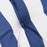 Tuinbankkussen gestreept 110x50x7 cm stof wit en blauw