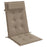 Stoelkussens 6 st hoge rug oxford stof taupe